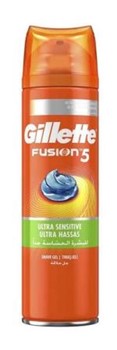 ژل اصلاح مردانه ژیلت سری Fusion مدل Ultra Sensitive حجم 200 میل Gillette